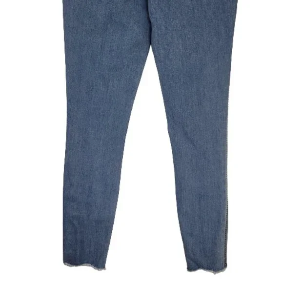 Express High Waisted Embellished Stripe Stretch Ankle Leggings Jeans - Picture 7 of 15